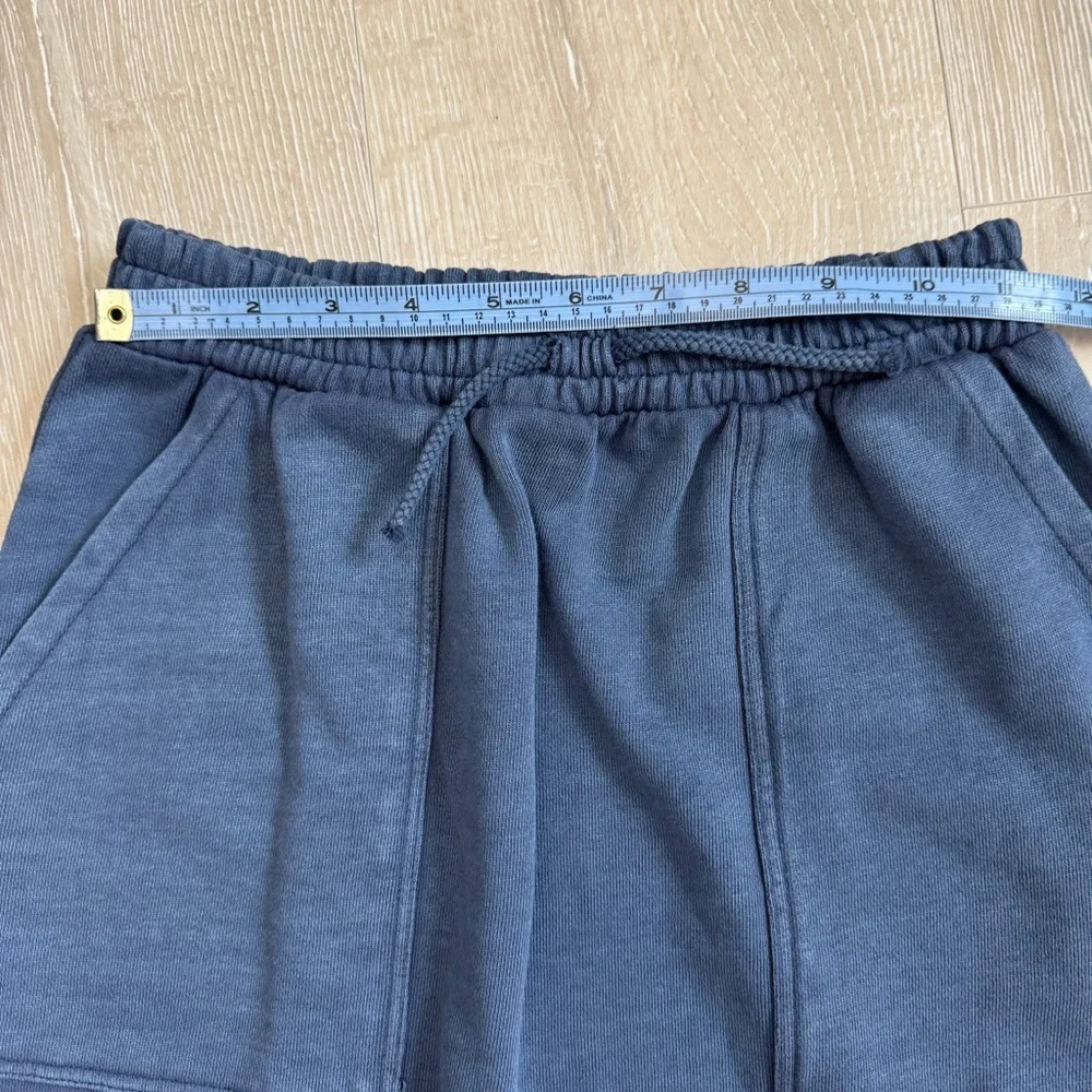 Zara Girls Sweatshirt Material Midi Skirt for Monochrome Look Blue Size 13-14